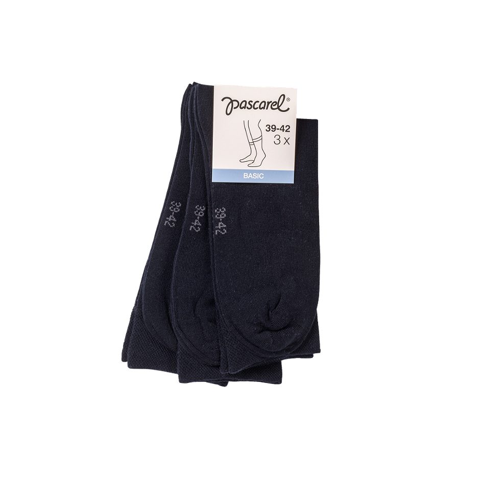pascarel Herren Socken schwarz, 43/46 3er